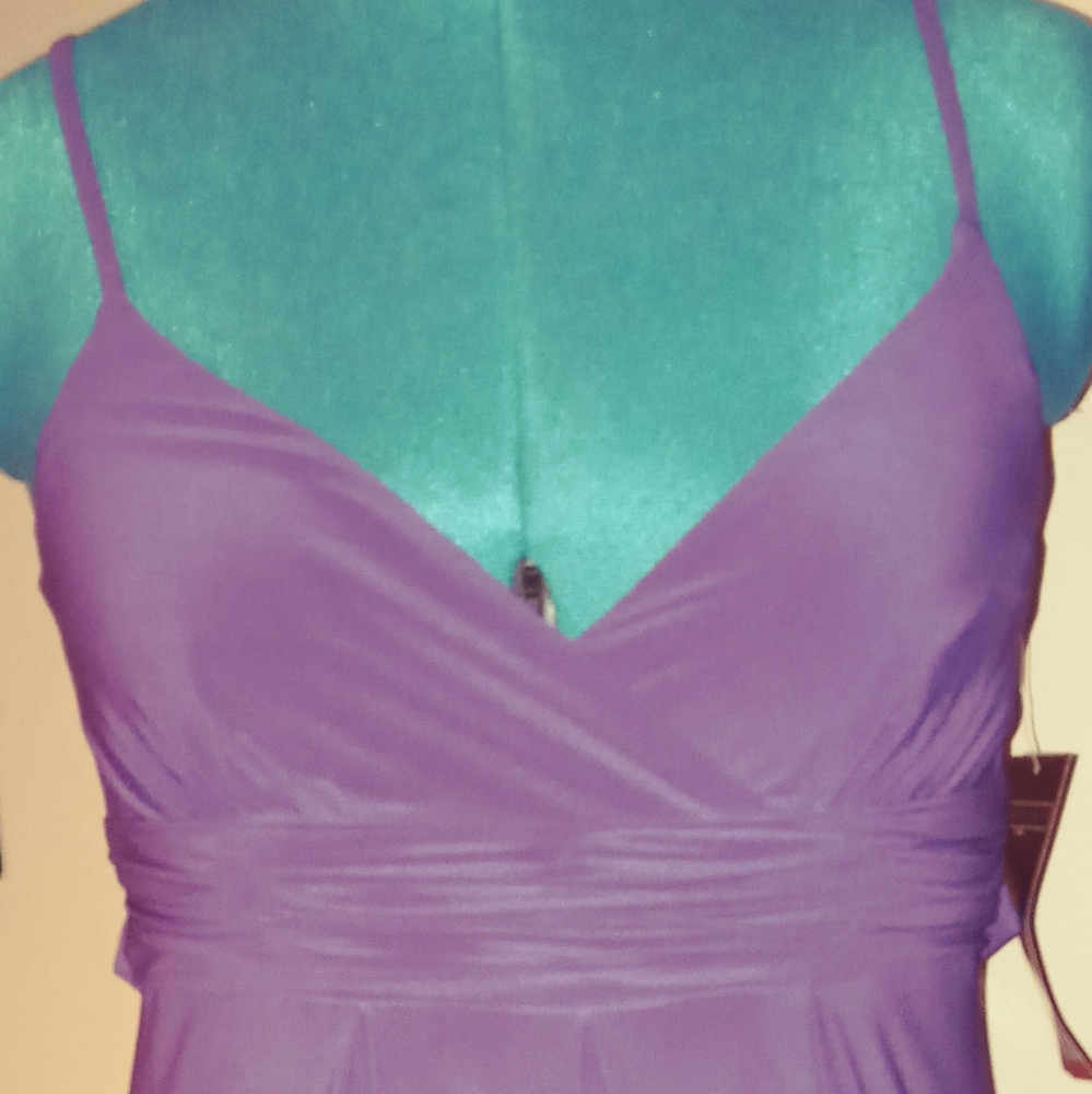 Purple mini dress
